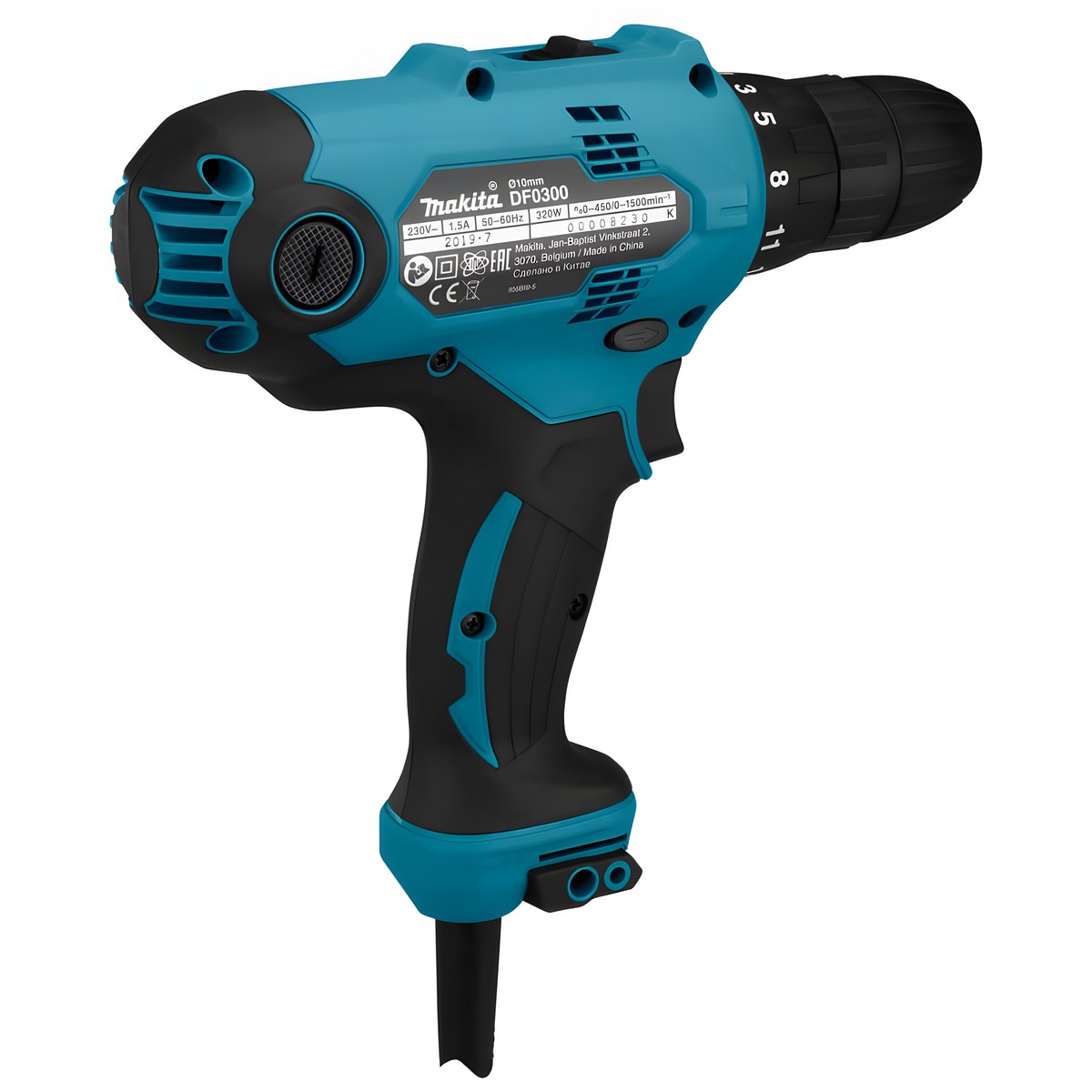 Дрель-шуруповерт MAKITA DF0300X3