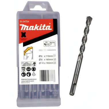 Набор буров SDS-Plus Centering tip, 5 шт (6×110x1, 8×160×2,10×160×2) MAKITA B-54704