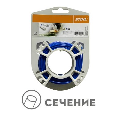 Косильные струны круглого сечения O 1,6 мм х 19 м