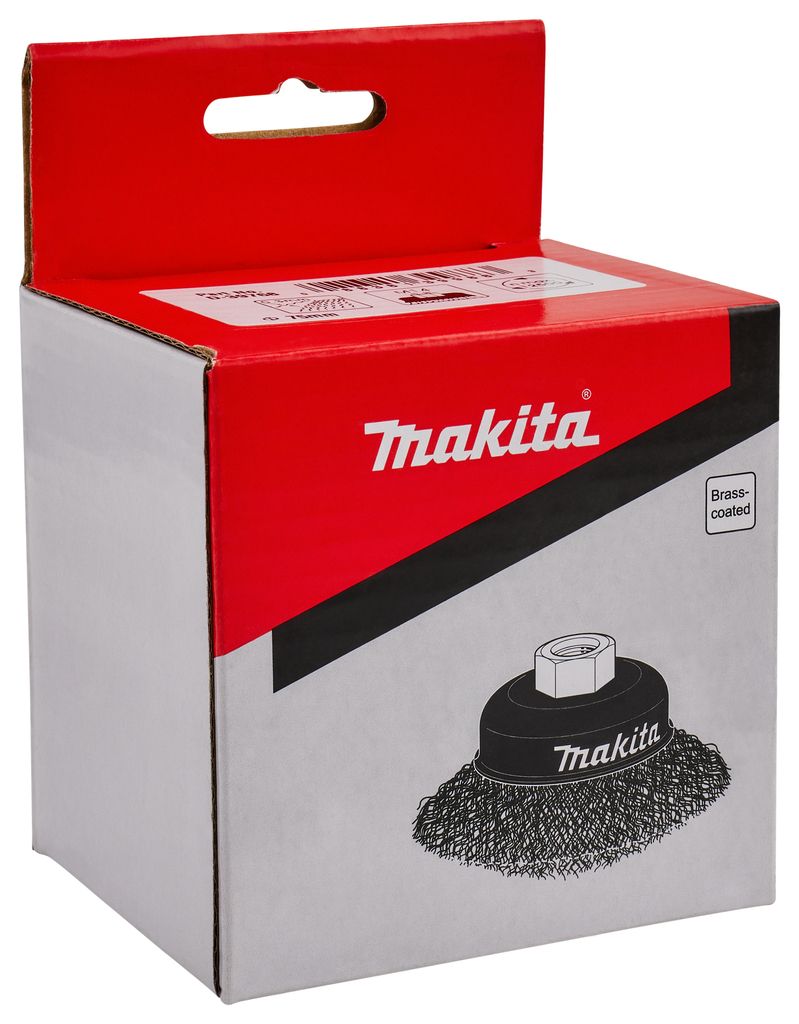 Щетка чашечная 75 мм (для УШМ, М14, латунь 0.3 мм) MAKITA D-39768