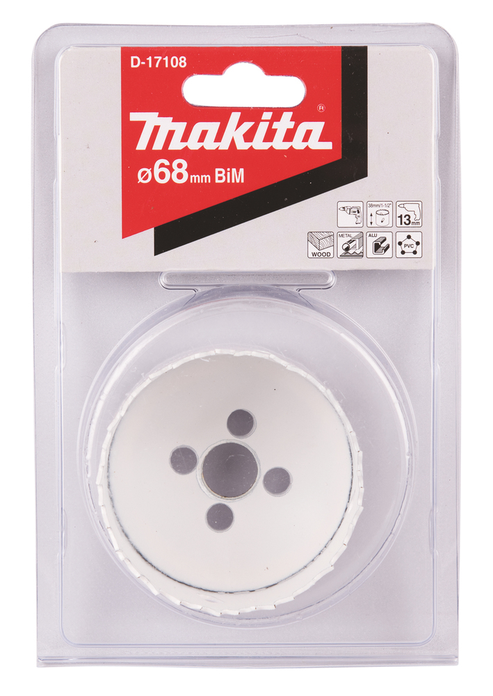 Коронка пильная 68 мм HSS BI-M MAKITA D-17108
