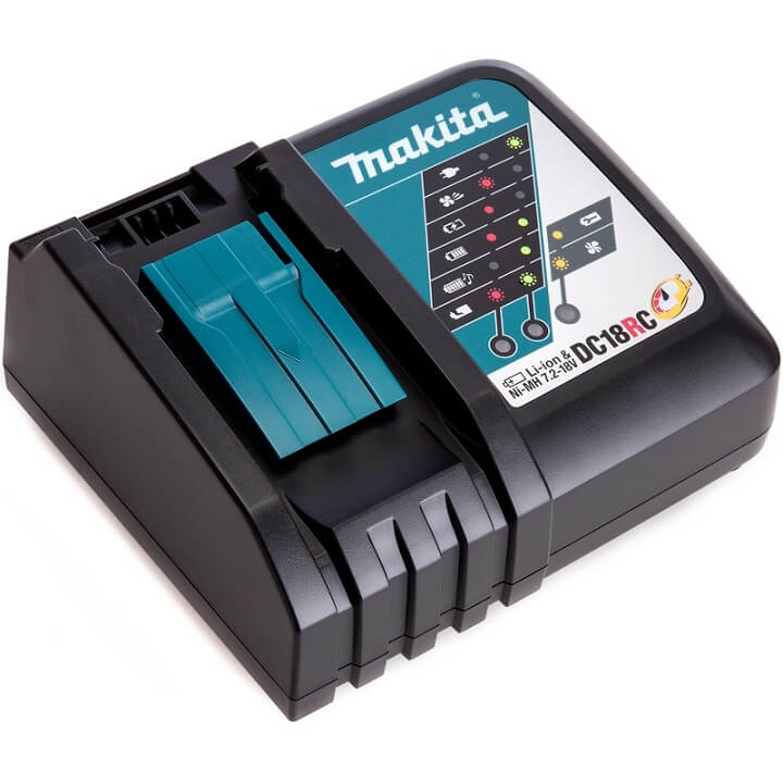 Зарядное устройство MAKITA DC18RC быстрое (LXT 18В), полиэт. пакет 630C82-2