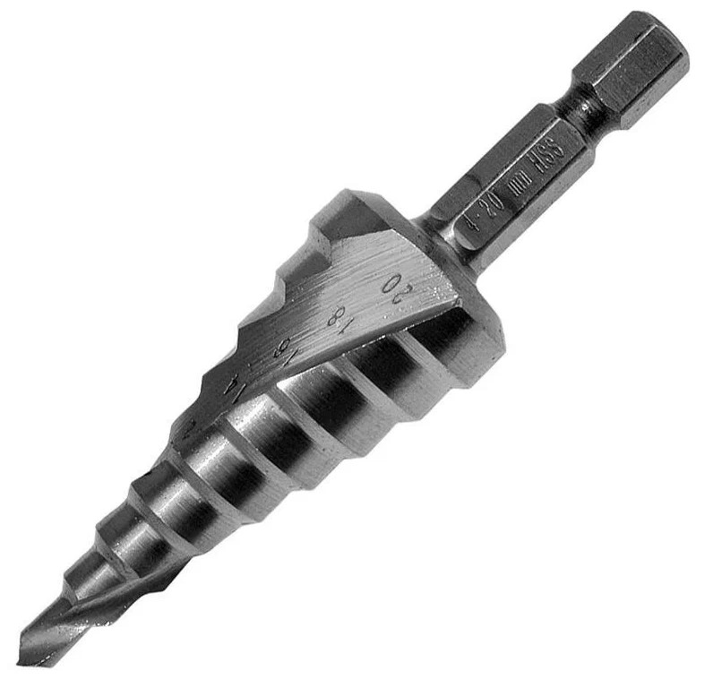 Сверло ступенчатое 4-20 мм (9 ступеней) HSS MAKITA D-40157