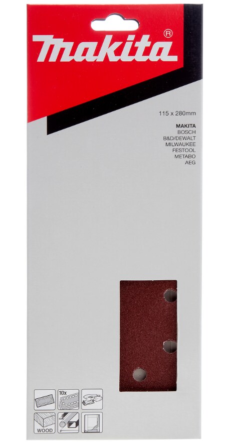 Лист шлифовальный 115 х 280 мм P150 (1 шт.) MAKITA P-33059