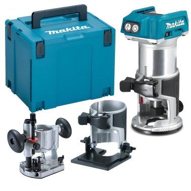 Фрезер кромочный,18 В,Li-ion, BL-Motor, 10000-30000об\м, цанга-6-8мм, 1.8кг, прям направляющая,погру