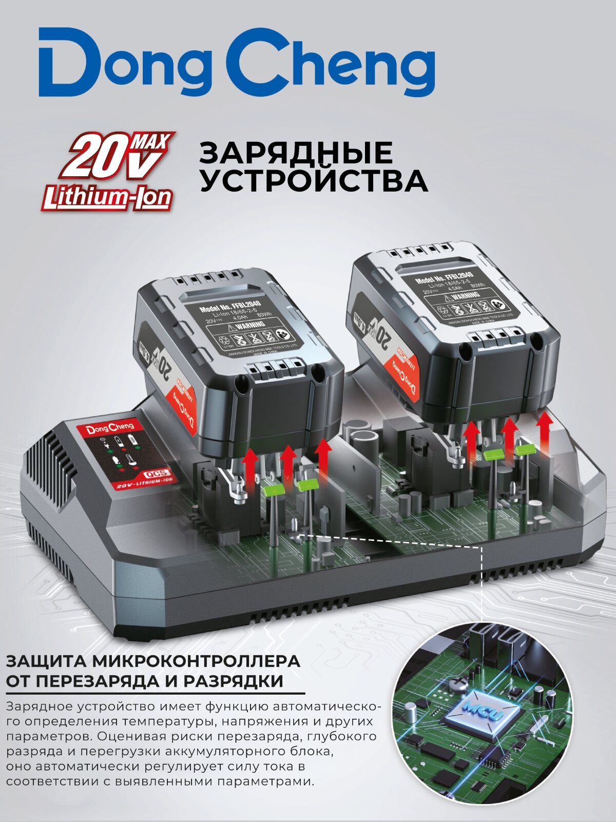 Зарядные устройства 20 В FFCL20-04