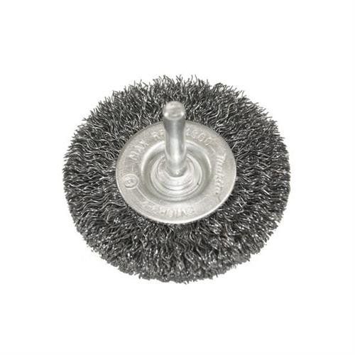 Щетка проволочная дисковая (d50 мм, толщ. проволоки 0.3 мм, гофрированная, металл, 6 мм)
