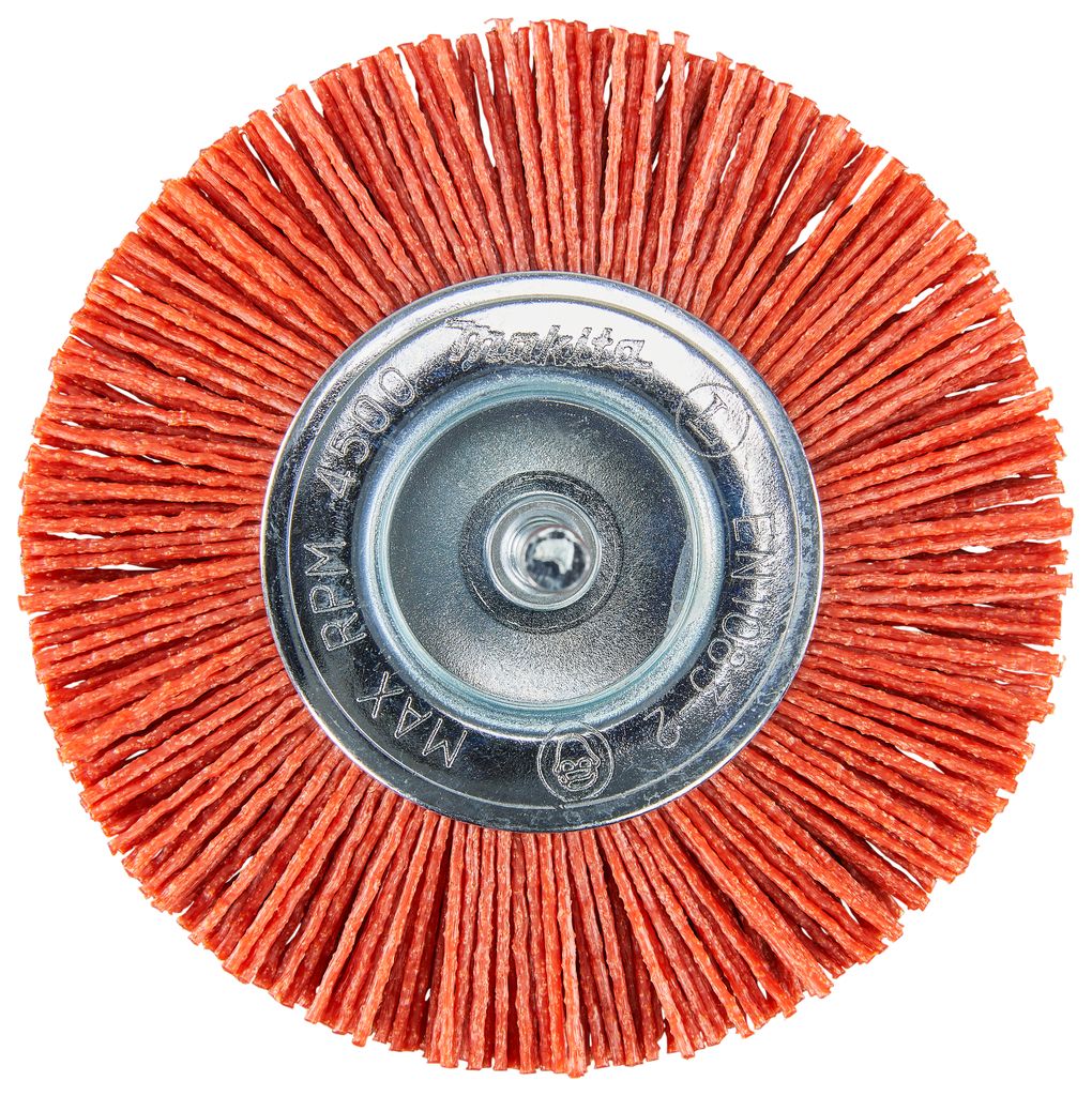 Щетка нейлоновая дисковая (d100 мм, красная, G80, 6 мм)