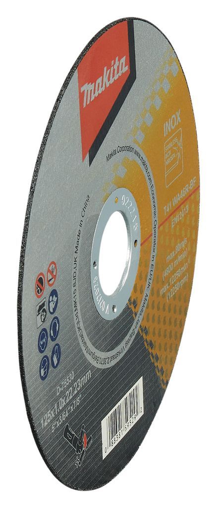 Диск отрезной 125 х 1.0 х 22.2 мм (нерж. сталь) MAKITA D-75530