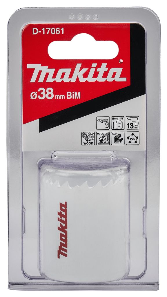Коронка пильная 38 мм HSS BI-M MAKITA D-17061